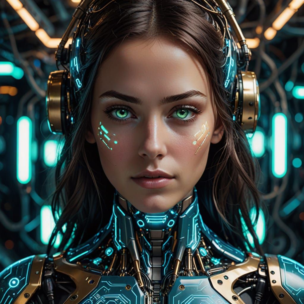 a beautiful 20-year-old woman with dark hair, green eyes, and bronzed skin. She was human yesterday, but and woke up tod...