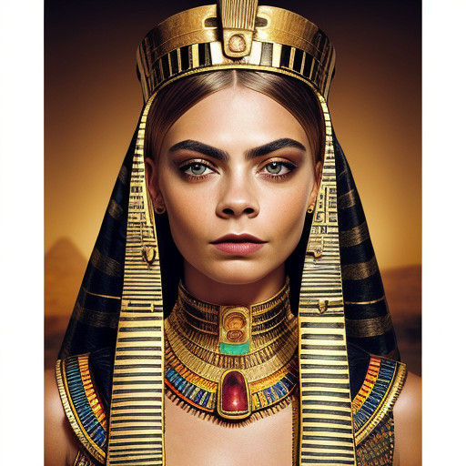 Royalty in Golden Glory, a Klimt-Inspired Portrait