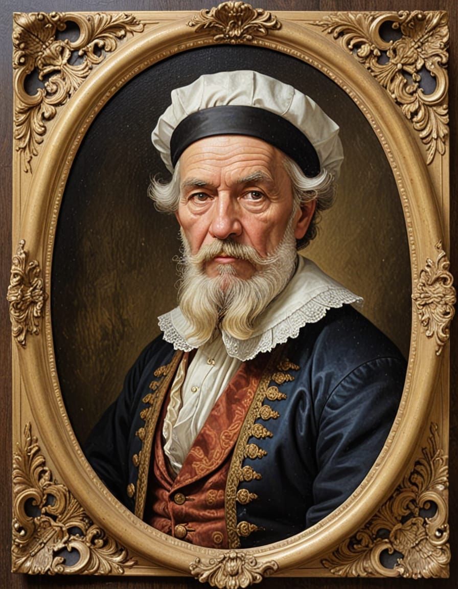 Baroque Seaman Portrait in Dramatic Light