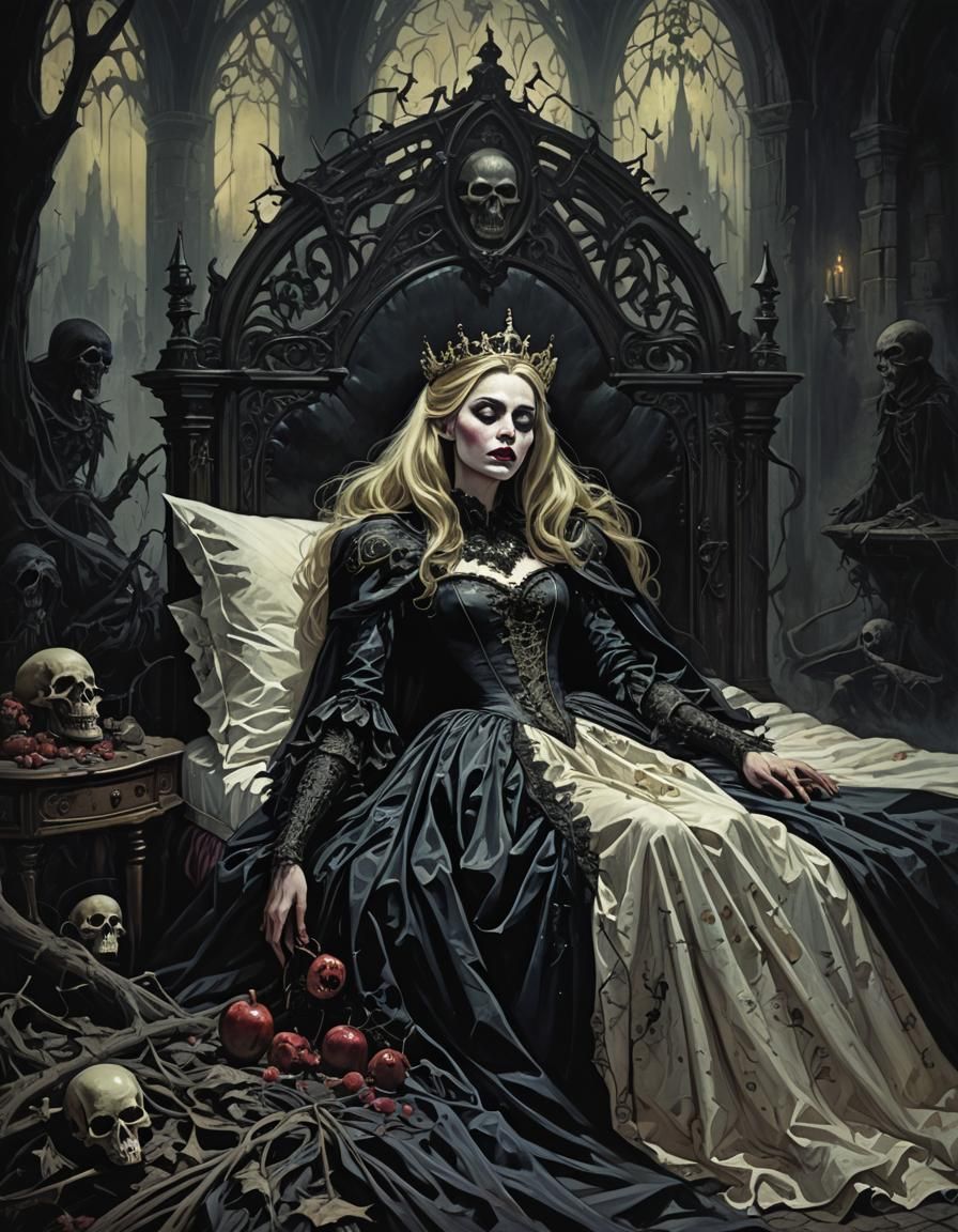 Gothic Horror Sleeping Beauty Fairytale