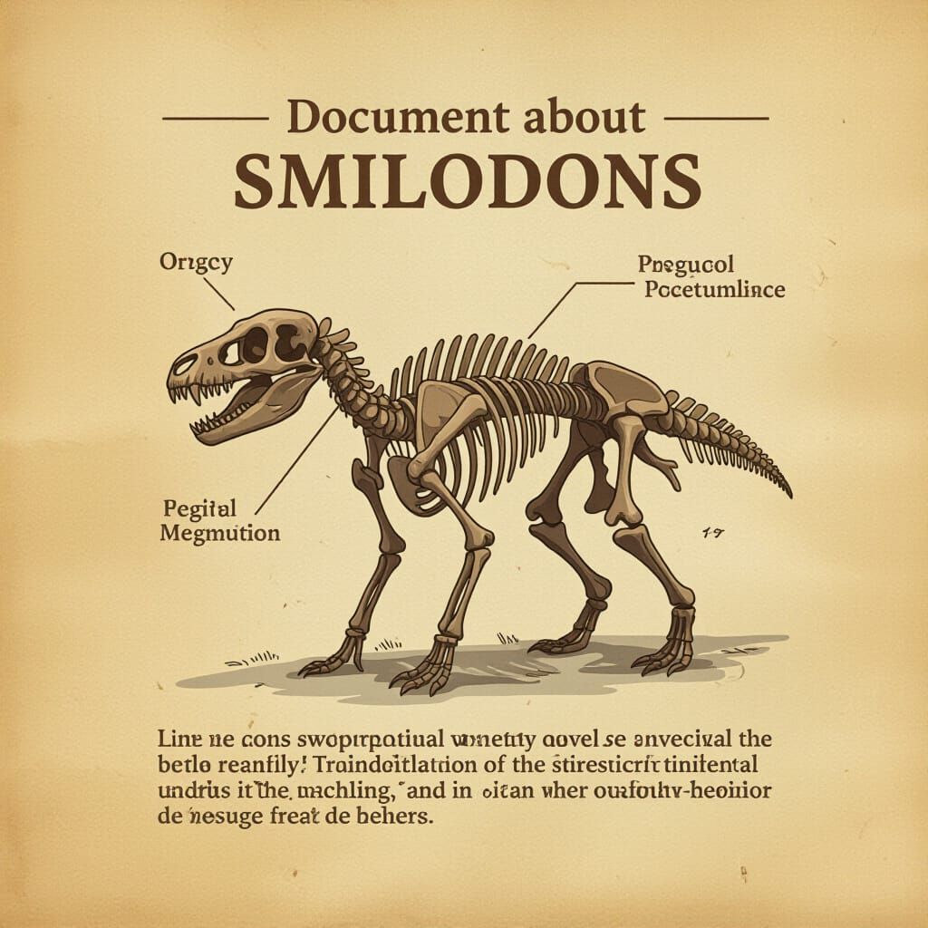AI Generated Document About Smilodons