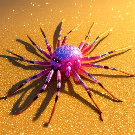 Candy Art Huntsman Spider on the Beach