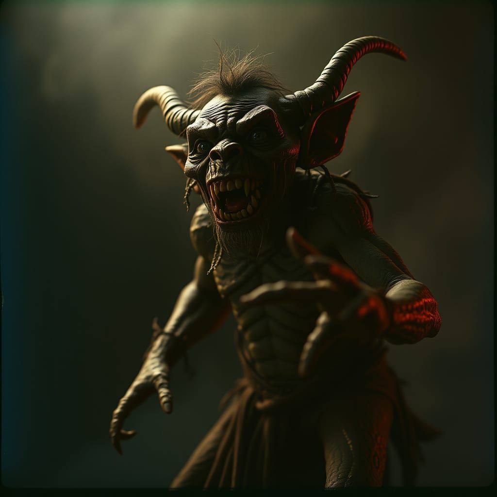 Dark Fantasy Hybrid Monster in Cinematic Film Still