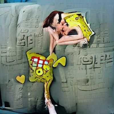 Spongebob and Angelina Jolie: An Unlikely Kiss