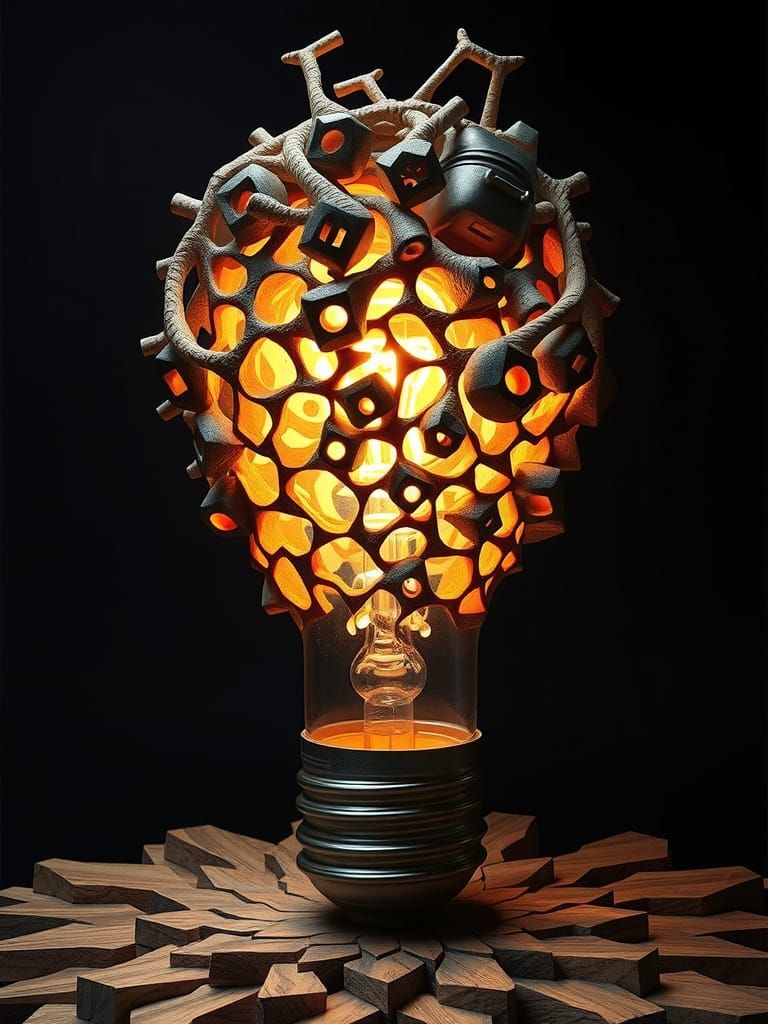 Entangled Surrealism with Geometric Abstract Art