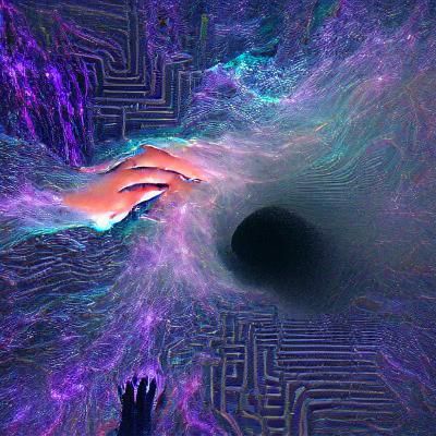 Abstract Void: Dark and Minimalist