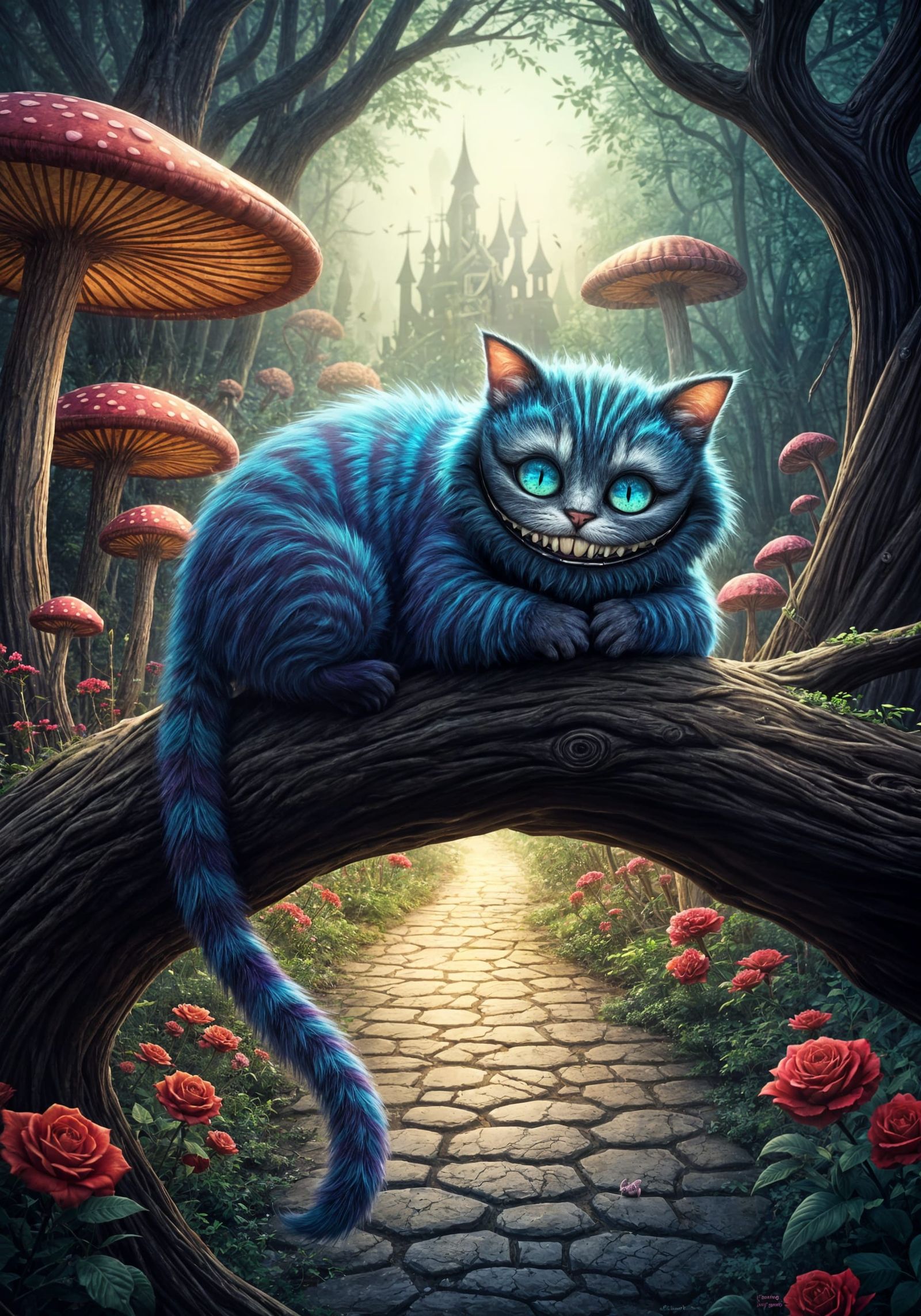 "The Grinning Enigma of Wonderland"