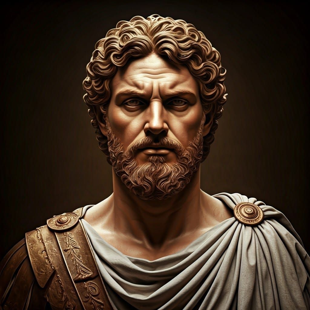 Majestic Roman God Sol Invictus in Glorious Naked Form