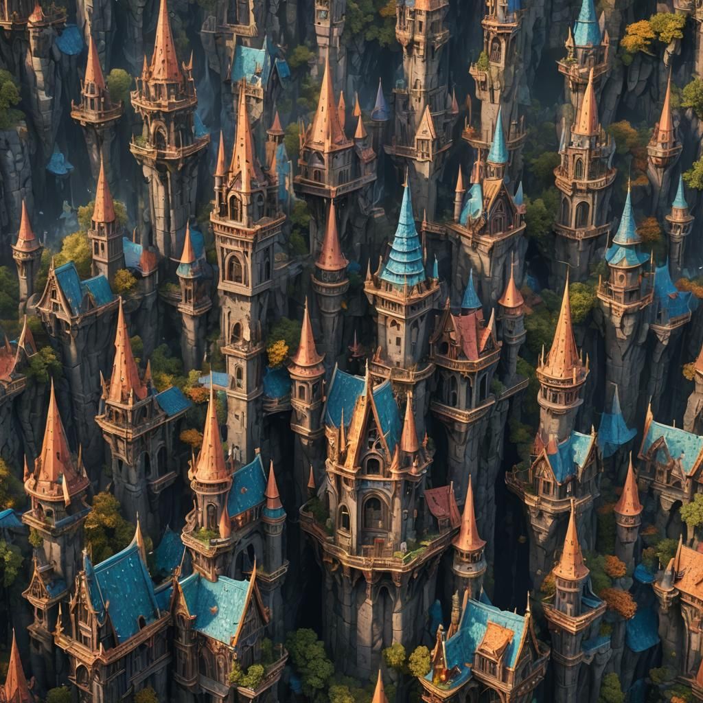 Fantastical Character with Pointy Ears in Detailed Matte Pai...