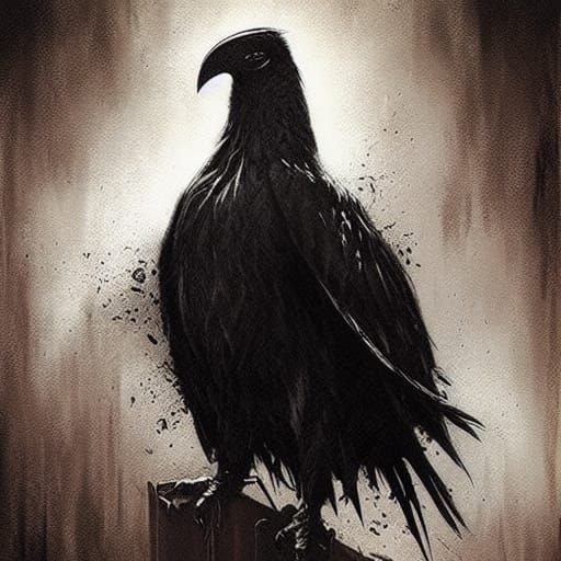 Sinister Nevermore: A Dark Fantasy Scene