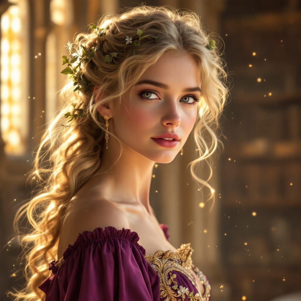 Graceful young noblewoman