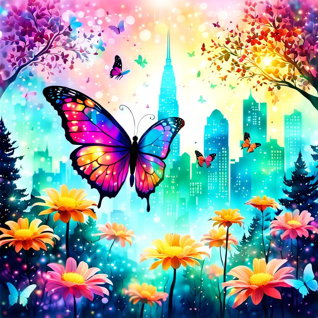 Butterfly silhouette