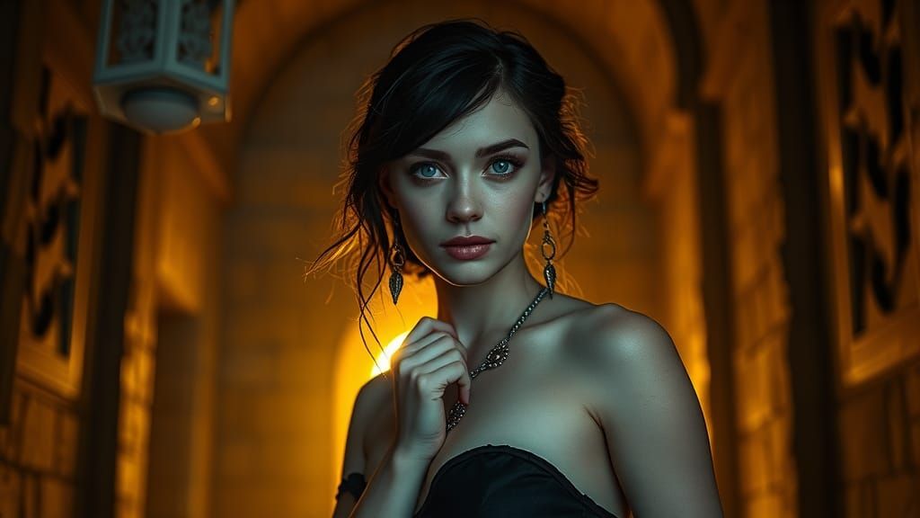 Cinematic Paladin with Eastern European Jewelry