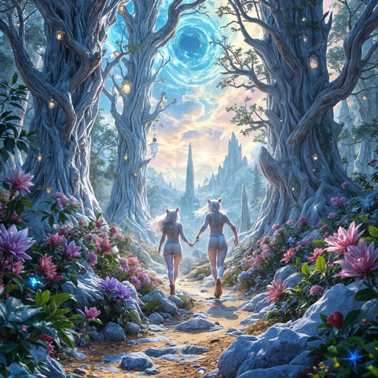 Ethereal Planet: A Cosmic Nature Scene