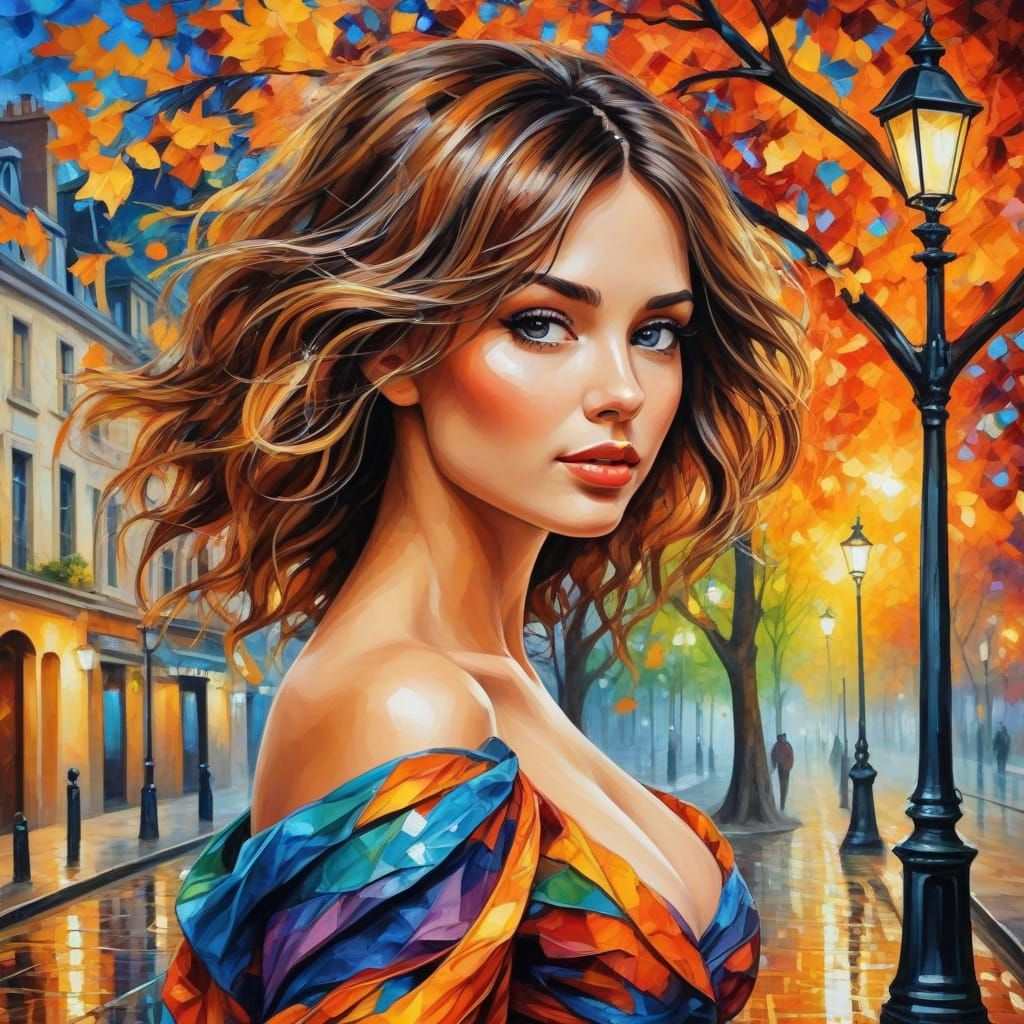 Ethereal Beauty in Montmartre's Golden Hour