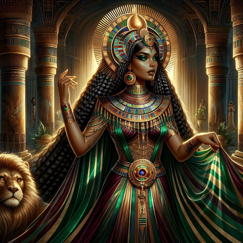 Goddess of Fertility in Opulent Temple