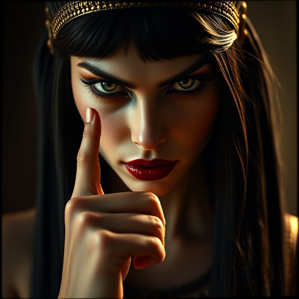 Ethereal Ancient Egyptian Beauty in Cinematic Portraiture