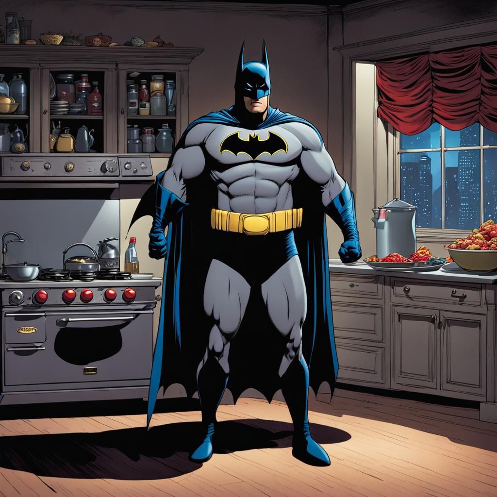 Batman's belly fat