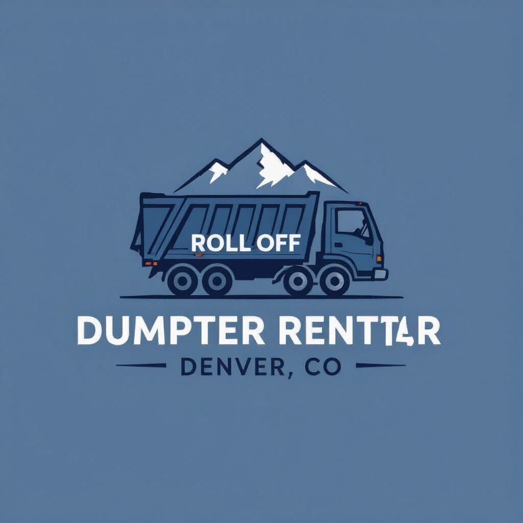 Modern Dumpster Rental Logo for Denver Company