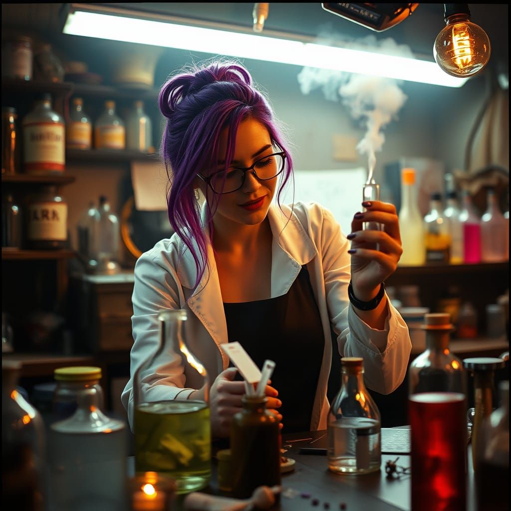 Eccentric Female Scientist Enjoys Cinematic Concoction Exper...