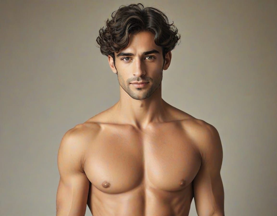 Male Figure in Nouveau Realism Style