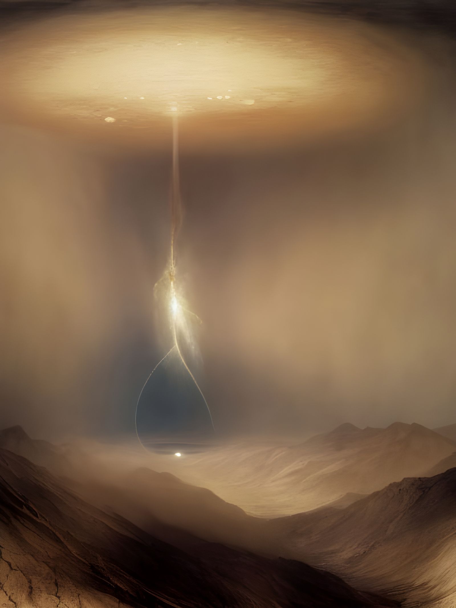 Gigantic Fractal Structure on Desolate Landscape