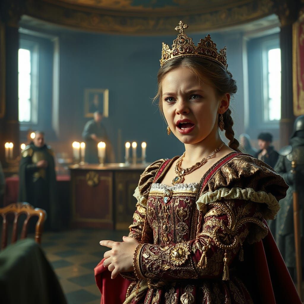 Young Princess Demands Royal Execution in Opulent Cinematic ...