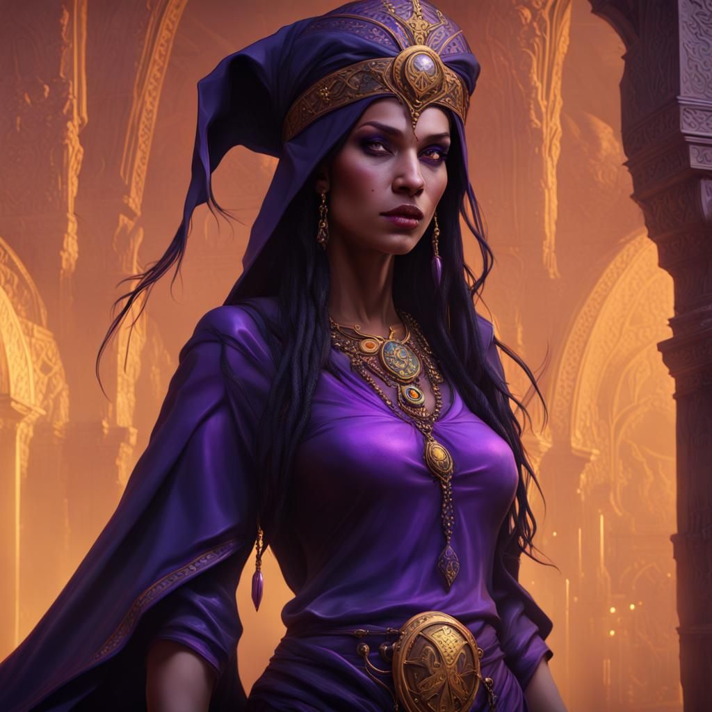 Arabian Witch Queen: Dark Fantasy Concept Art