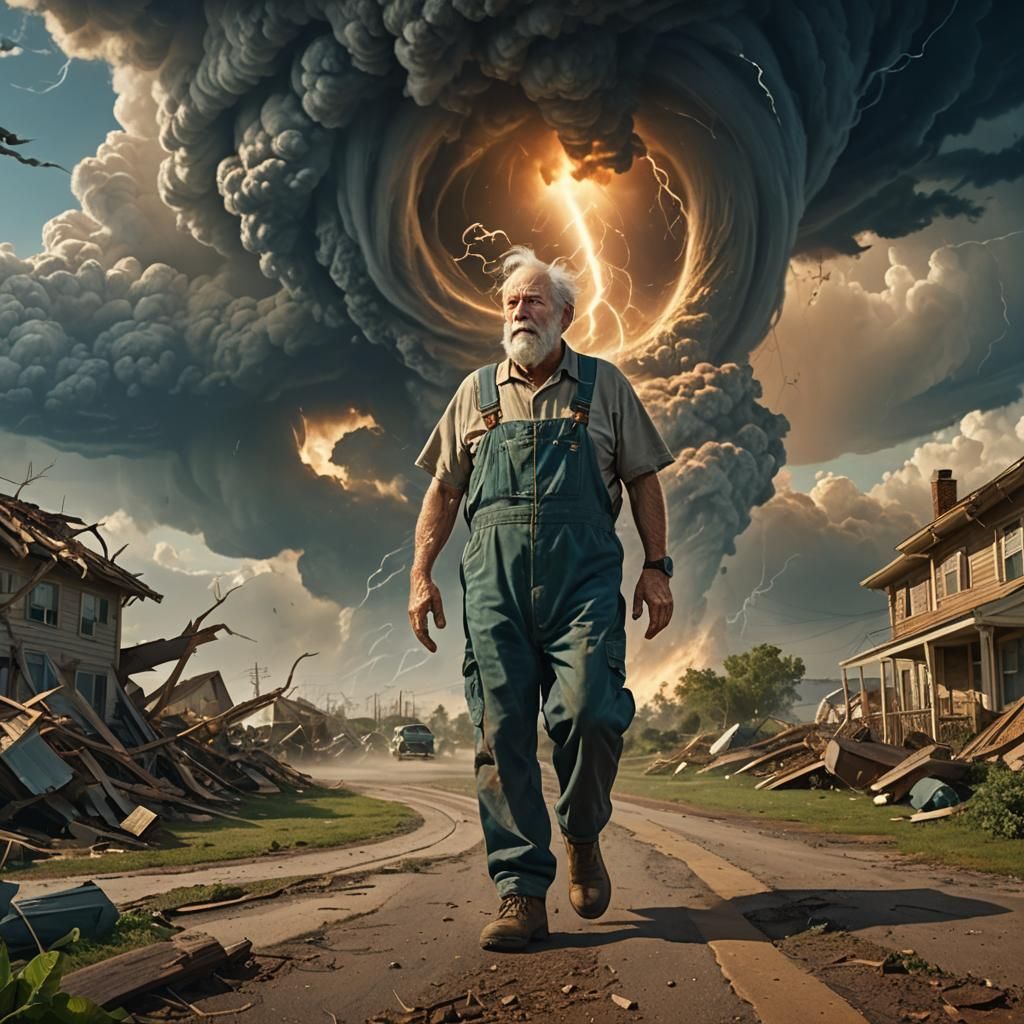 Giant Man and Tornado Concept Art