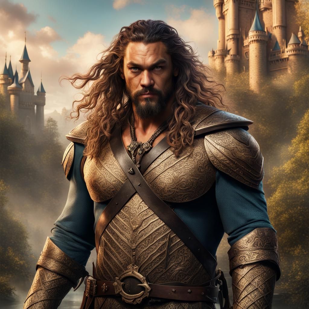 Jason Momoa as a Detailed Disney Prince