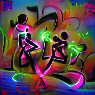 Dynamic Party Scene in Motion