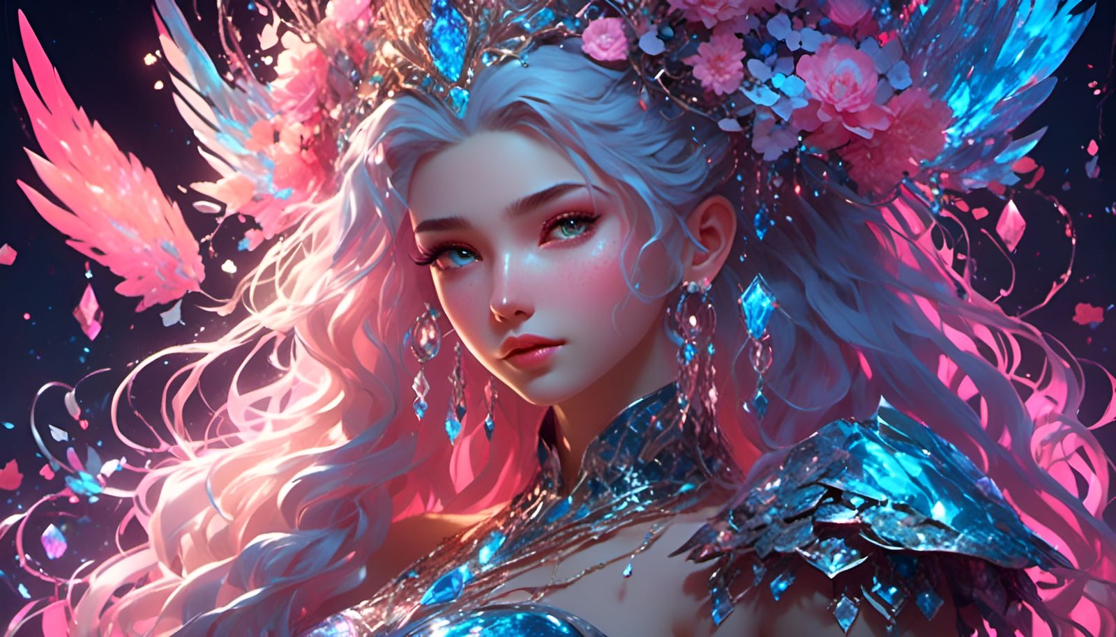 Princess Leya Portrait in Dreamy Dark Style