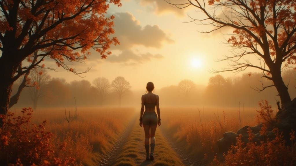 Alien Visitors Harvesting Autumn Fields