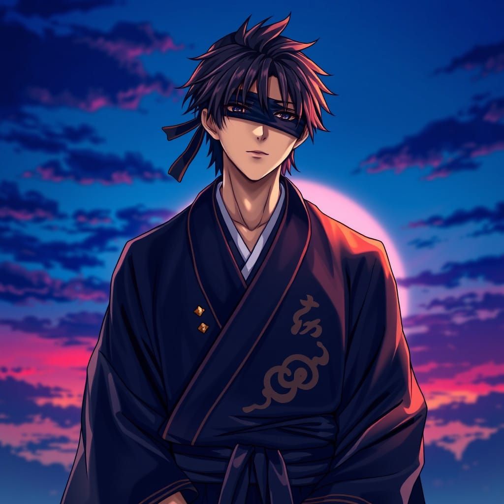 Bleach Shinigami Captain Kaname Tōsen in Realistic Concept A...