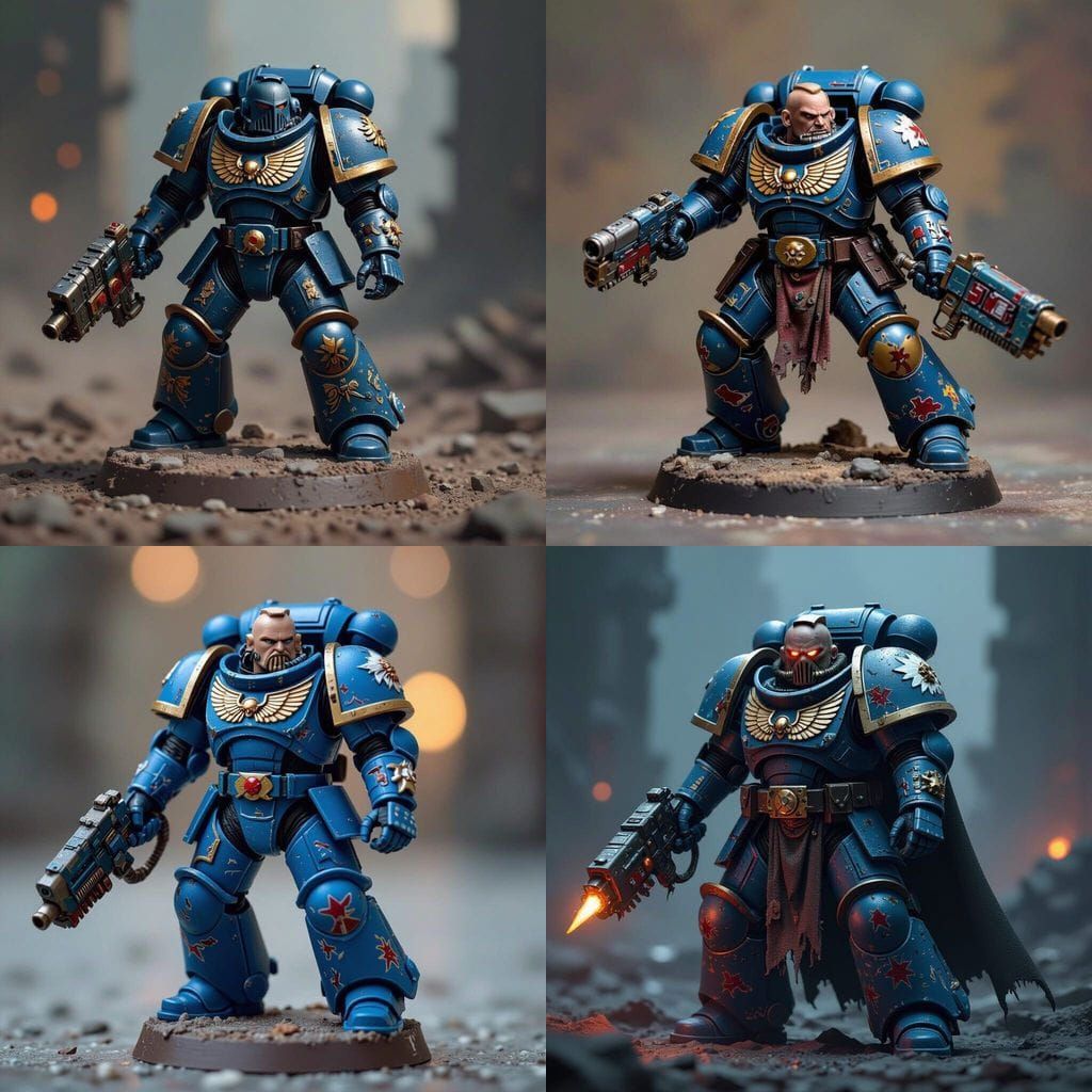 Lore Accurate Warhammer 40k Space Marine Model