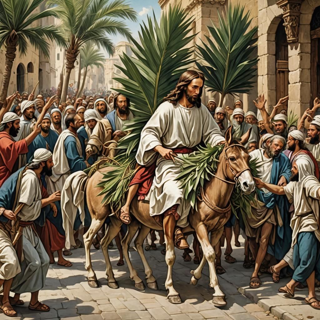 Jesus's Triumphant Entry into Jerusalem, Renaissance Style