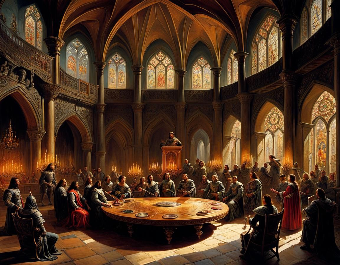 Knights of the Round Table in Grand Hall