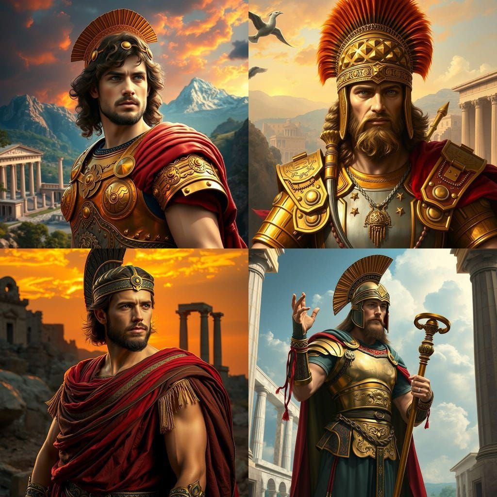 Ancient Macedonian King in Classical Art