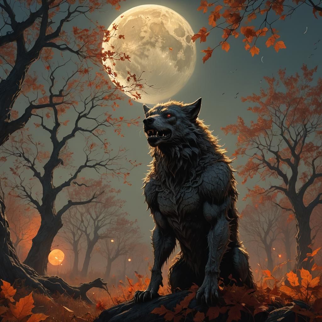 Werewolf Under Harvest Moon: A Fantasy Masterpiece