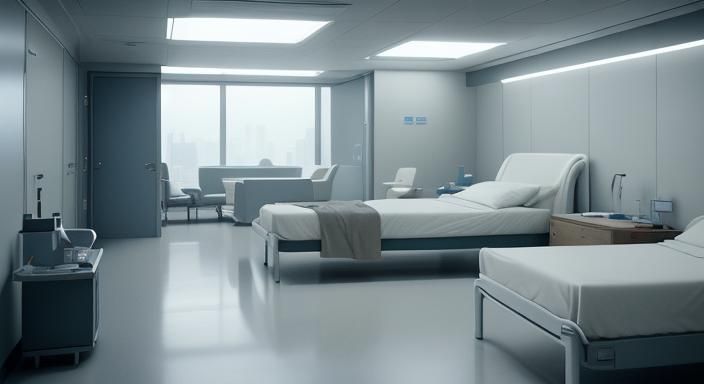 Daniel Craig in Futuristic Hospital Room