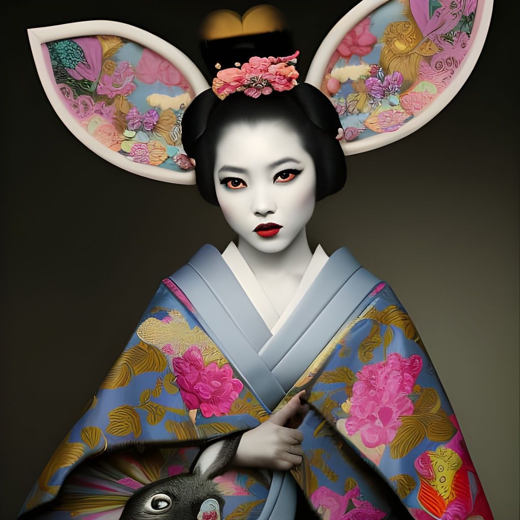 Geisha with Bunny Ears