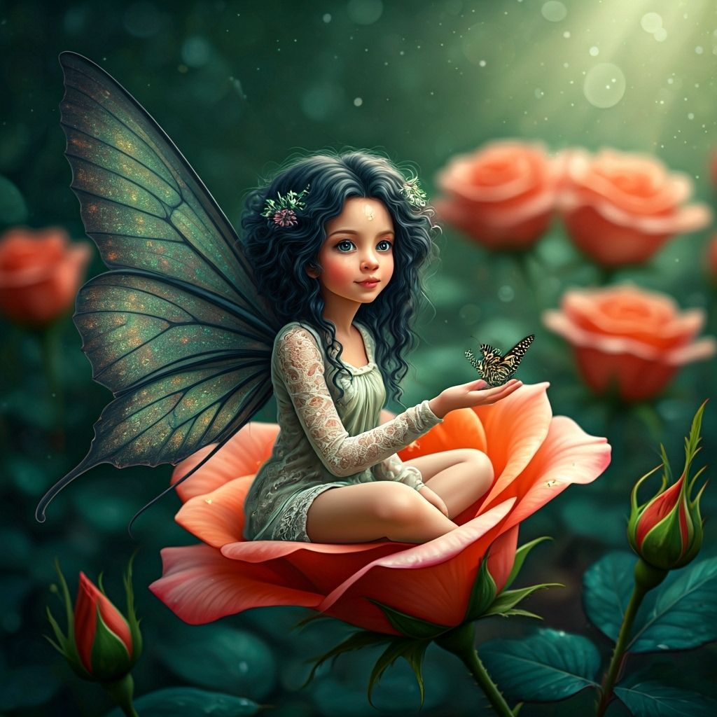 Enchanting Fairy in a Magical Garden
