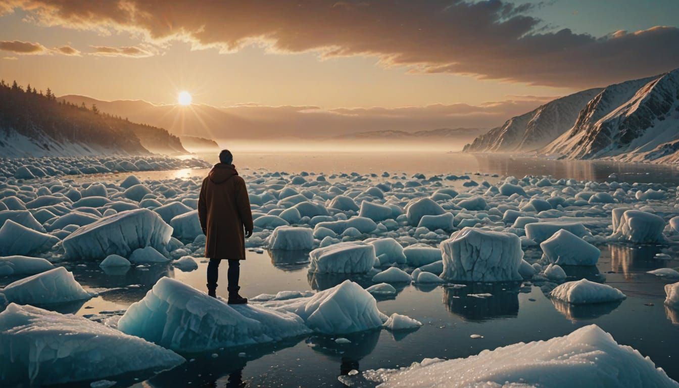 Overlooking Ice Sea (open prompt)....