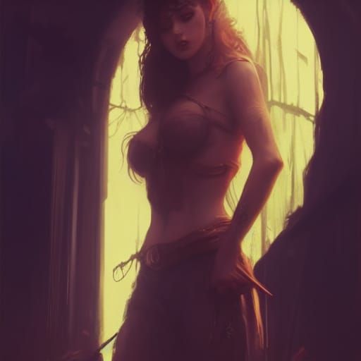 Outlaw Kiss: Dark Fantasy Masterpiece in 8K