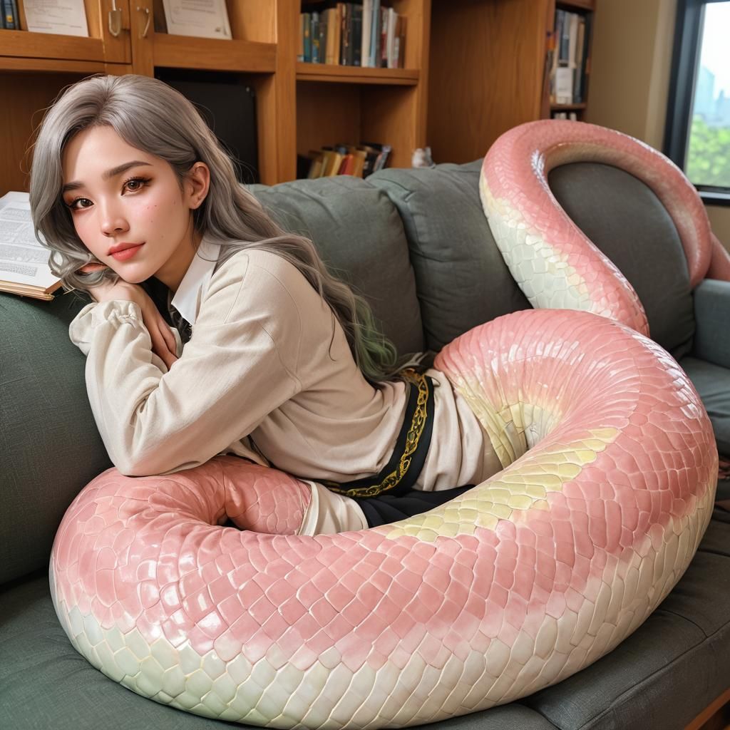 Cozy College Lamia in Emerald Hues