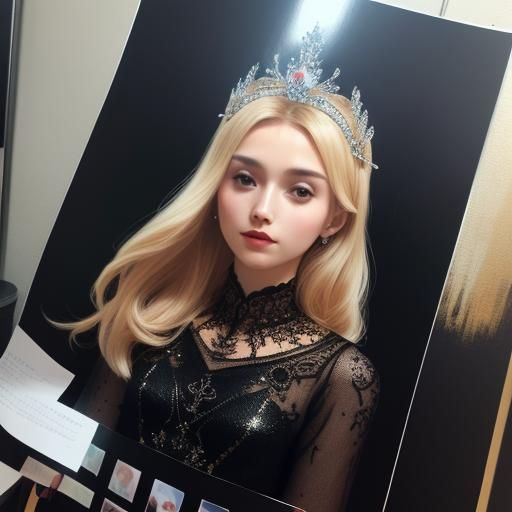 Gorgeous Princess in Ballgown: Hyperrealistic Digital Art