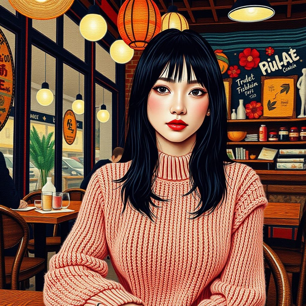 Rachel (Woven tapestry surrealism)