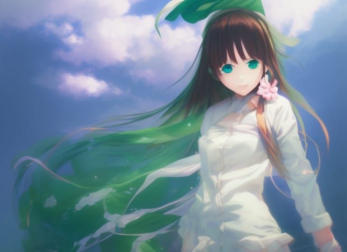 Anime Girl Portrait with Smile in Artgerm Style