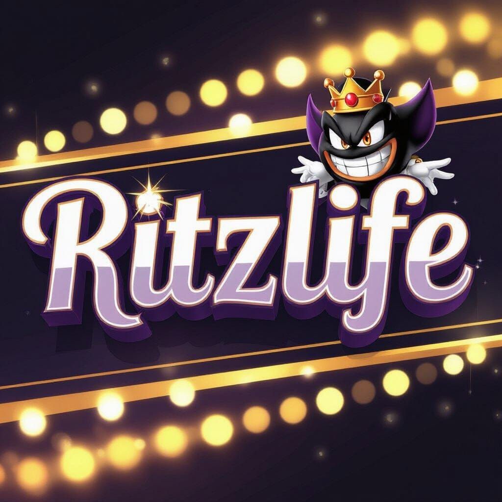 RitzLife YouTube Banner With King Boo In Luxury Style