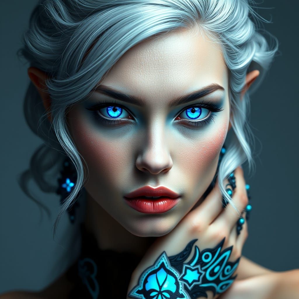 Mystical Mermaid Hybrid in Dreamlike Style